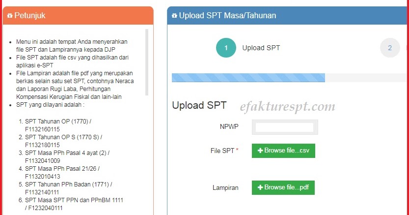 Aturan Upload Csv Excel Espt Ke Djp Online Efaktur Dan Espt