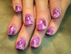 nail easy nails short dot designs simple diy daisy purple