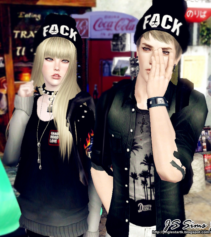 Js stylish 3 sims beanie Js stylish 3 sims beanie