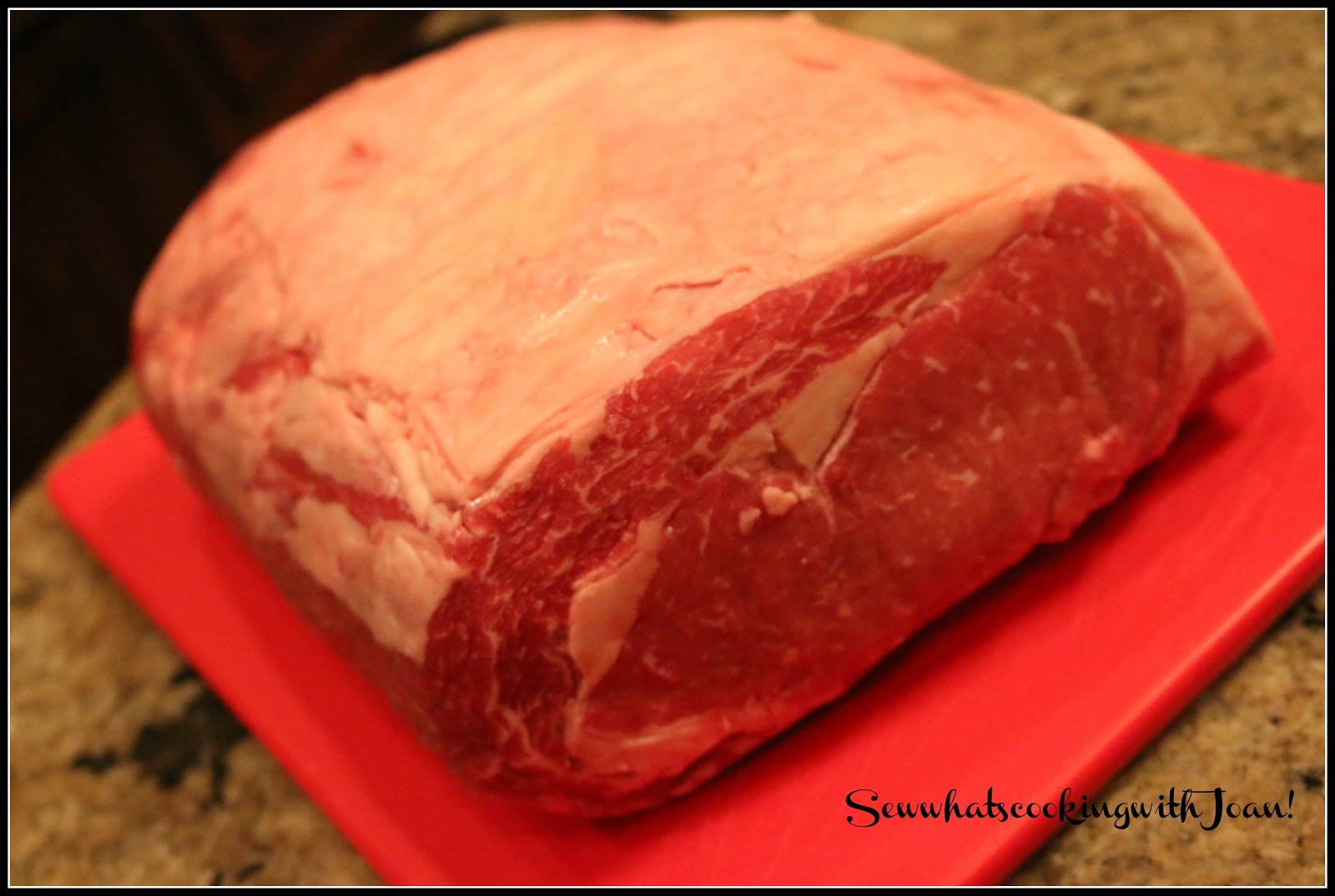 Sew what's cooking with Joan! Standing Rib Roast Prime Rib