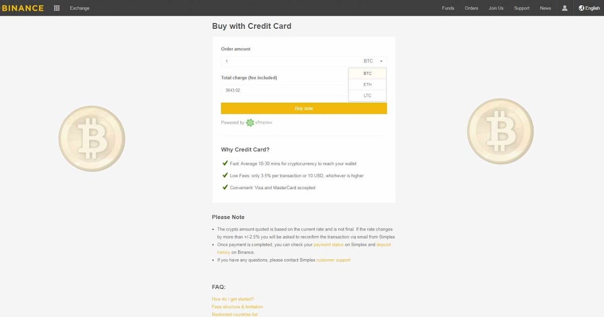 Binance Cryptocurrency Exchange Now Accepts Visa and Mastercard Credit