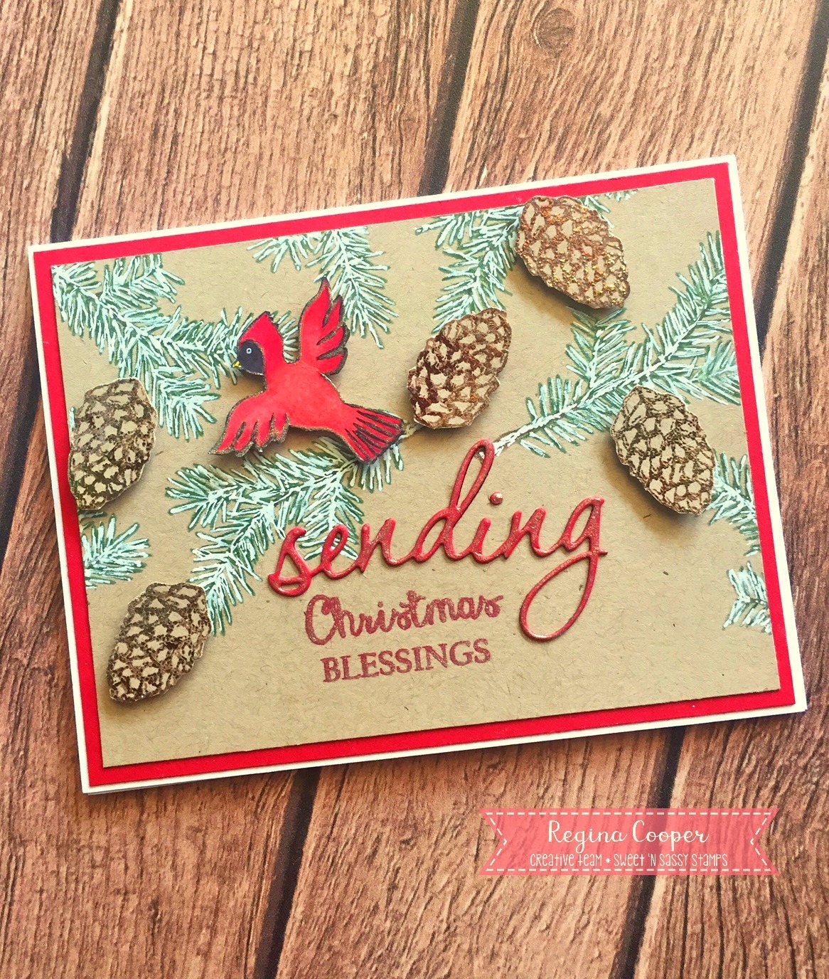 Cards By Regina Sending Christmas Blessings