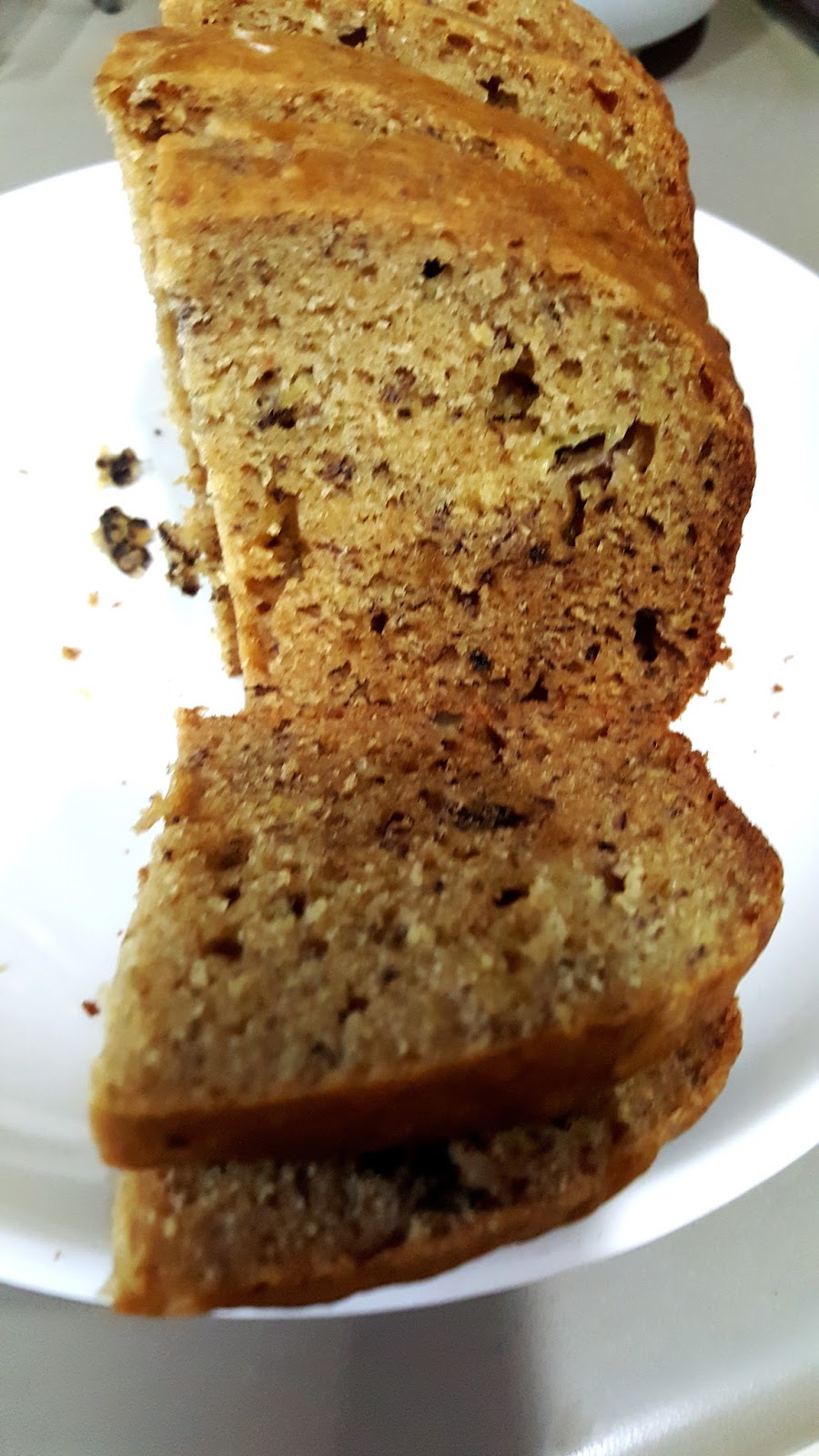 Catherine's Cooking cathteops Healthy Banana Walnut Cake