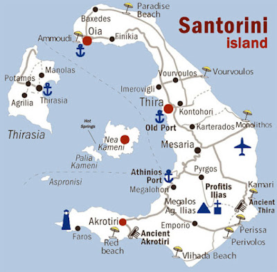 Geografi Pulau Santorini Yunani