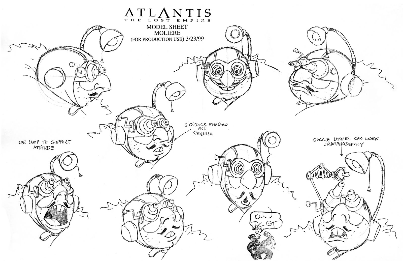 Living Lines Library: Atlantis - The Lost Empire (2001) - Characters