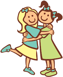 friend hugging friends clip being clipart drawing hug friendship cartoon wednesday together awesome sisters each conversation keeps meet