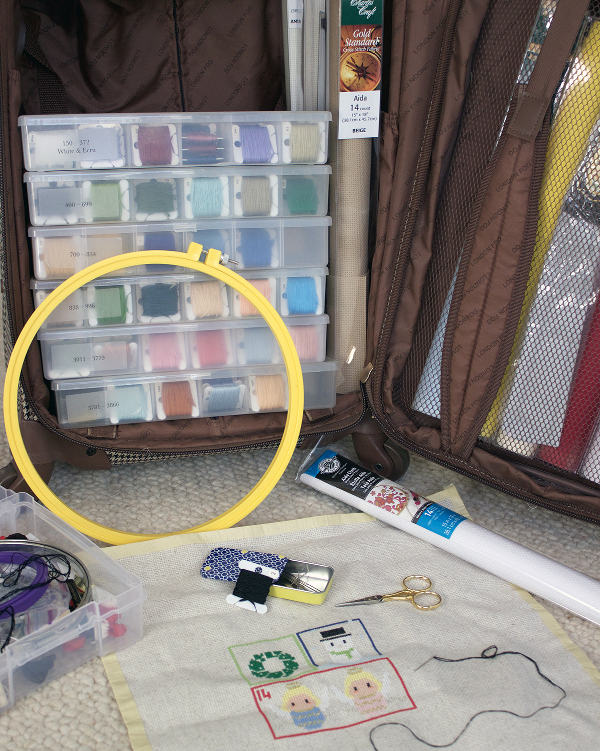 The Creative Cubby Portable Cross Stitch Storage