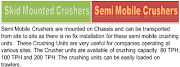 Semi Mobile Crusher | Sales, Rentals and Operation Handling Services