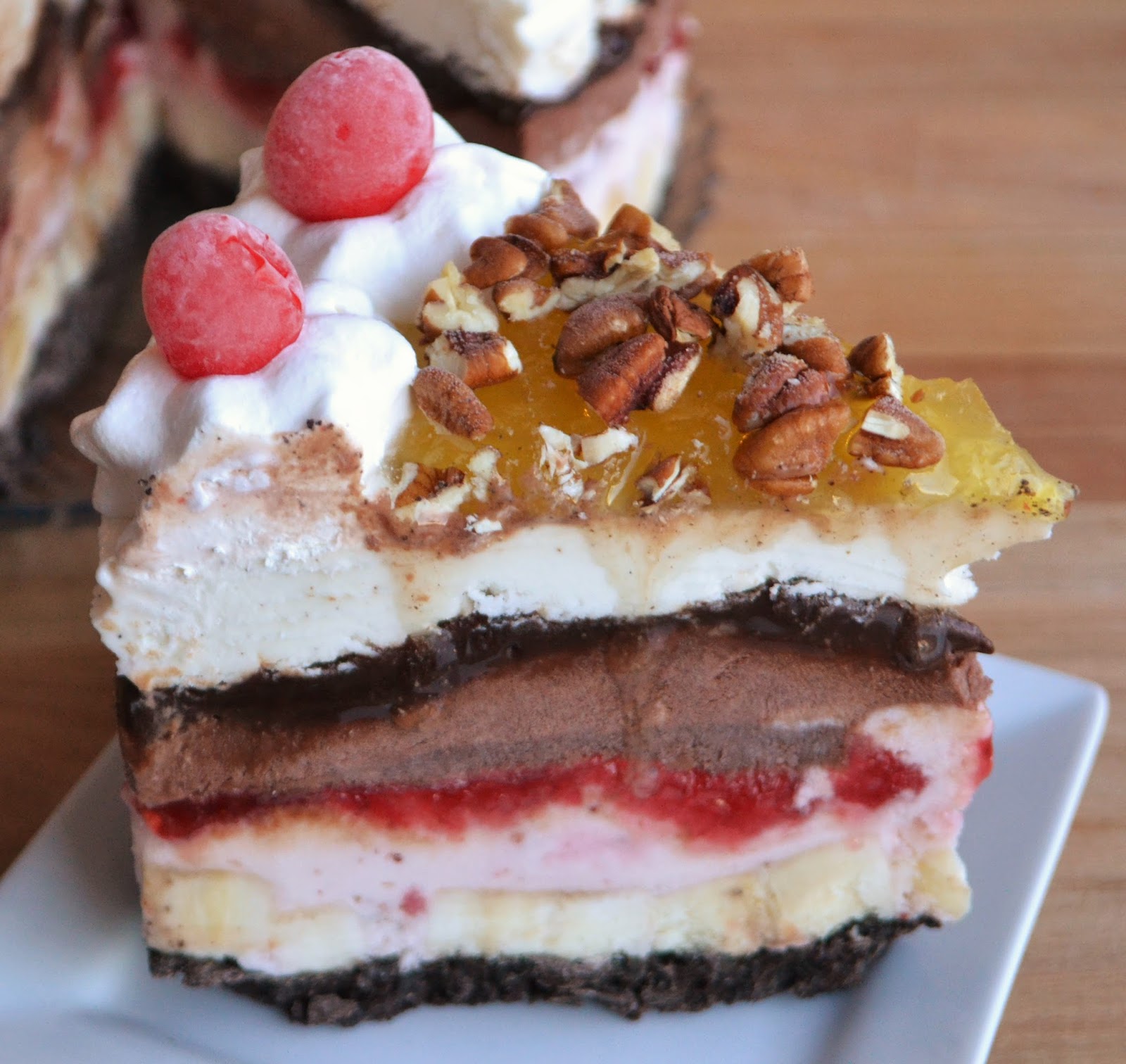 7kidsathome Banana Split Ice Cream Cake