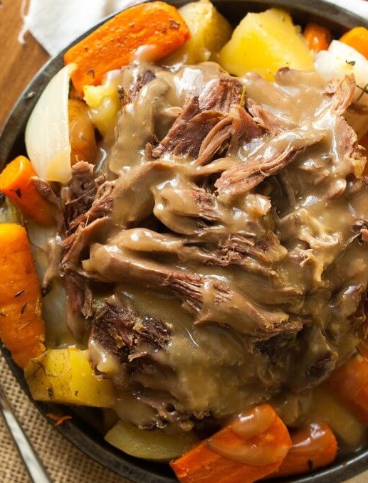 FOOD AND COOK EASY POT ROAST CROCK POT RECIPE