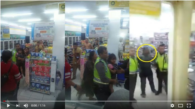 Detik-Detik Penangkapan Perampok di Indomaret yang Menyandera Ibu dan Anak Kecilnya