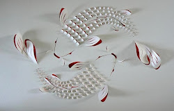 paper cut lisa rodden koi cutting hand works creative sculptures fish fold carefully then sculpture she simple quilling artist folding