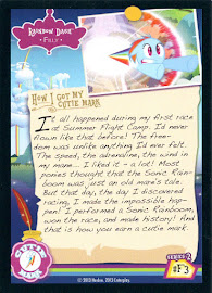 My Little Pony Rainbow Dash [Filly] Series 2 Trading Card