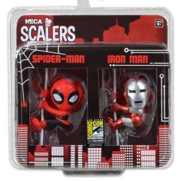 San Diego Comic-Con 2014 Exclusive Marvel Scalers 2 Pack by NECA - Iron Man & Spider-Man