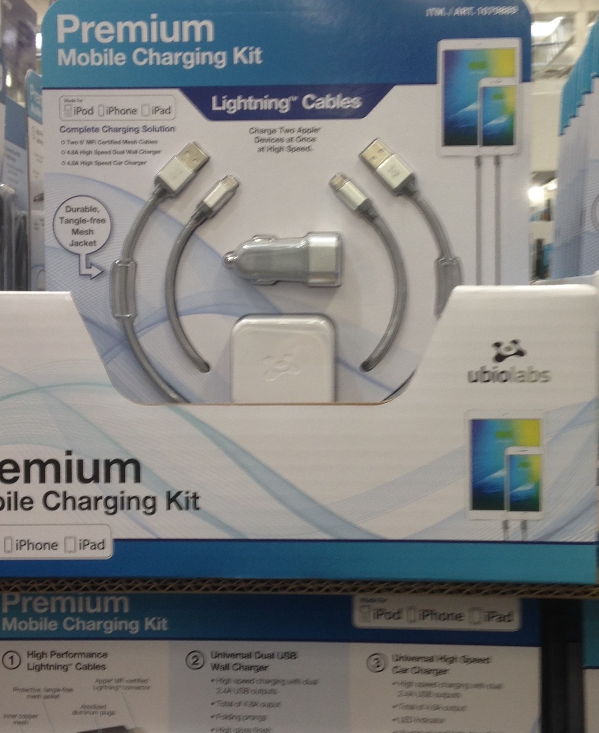 Ubio Labs Lightning Cable Charging Kit Costco Weekender