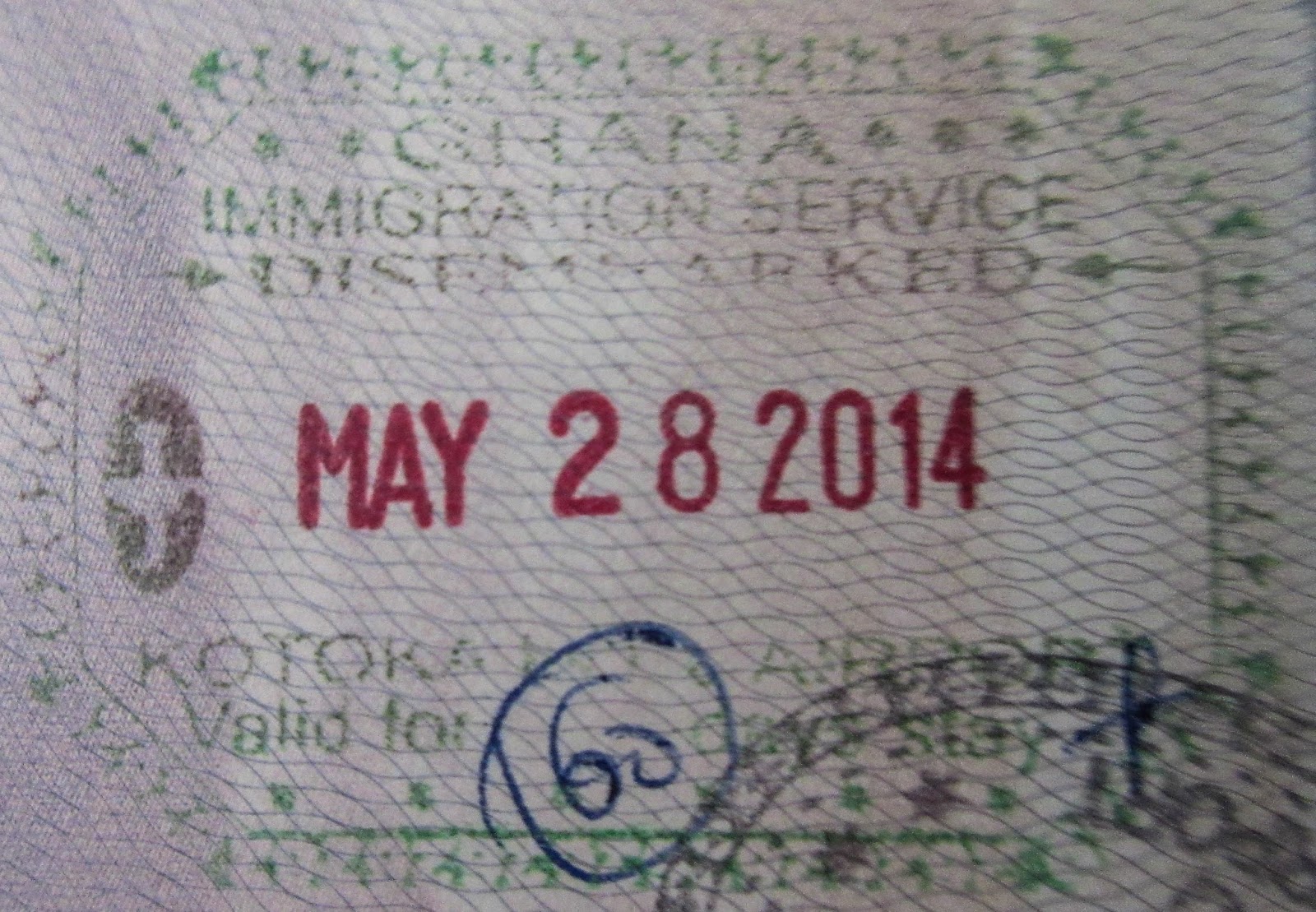 Ghana Passport Stamp