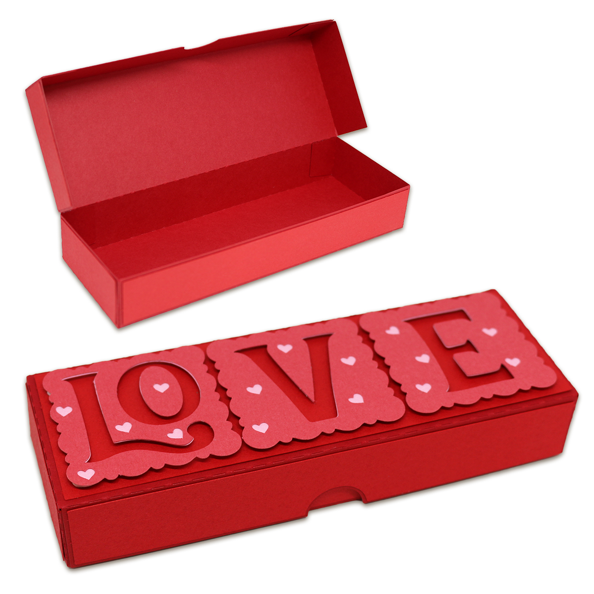 Valentine Gift Boxes Bits of Paper
