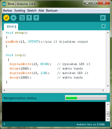 Aliftronik: MENGUJI BOARD ARDUINO