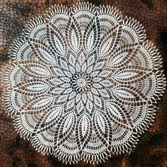 Crochet doily pattern - Lace Doily #crochetdoily #doily #lacedoily crochet doily pattern - lace doily round white no:26