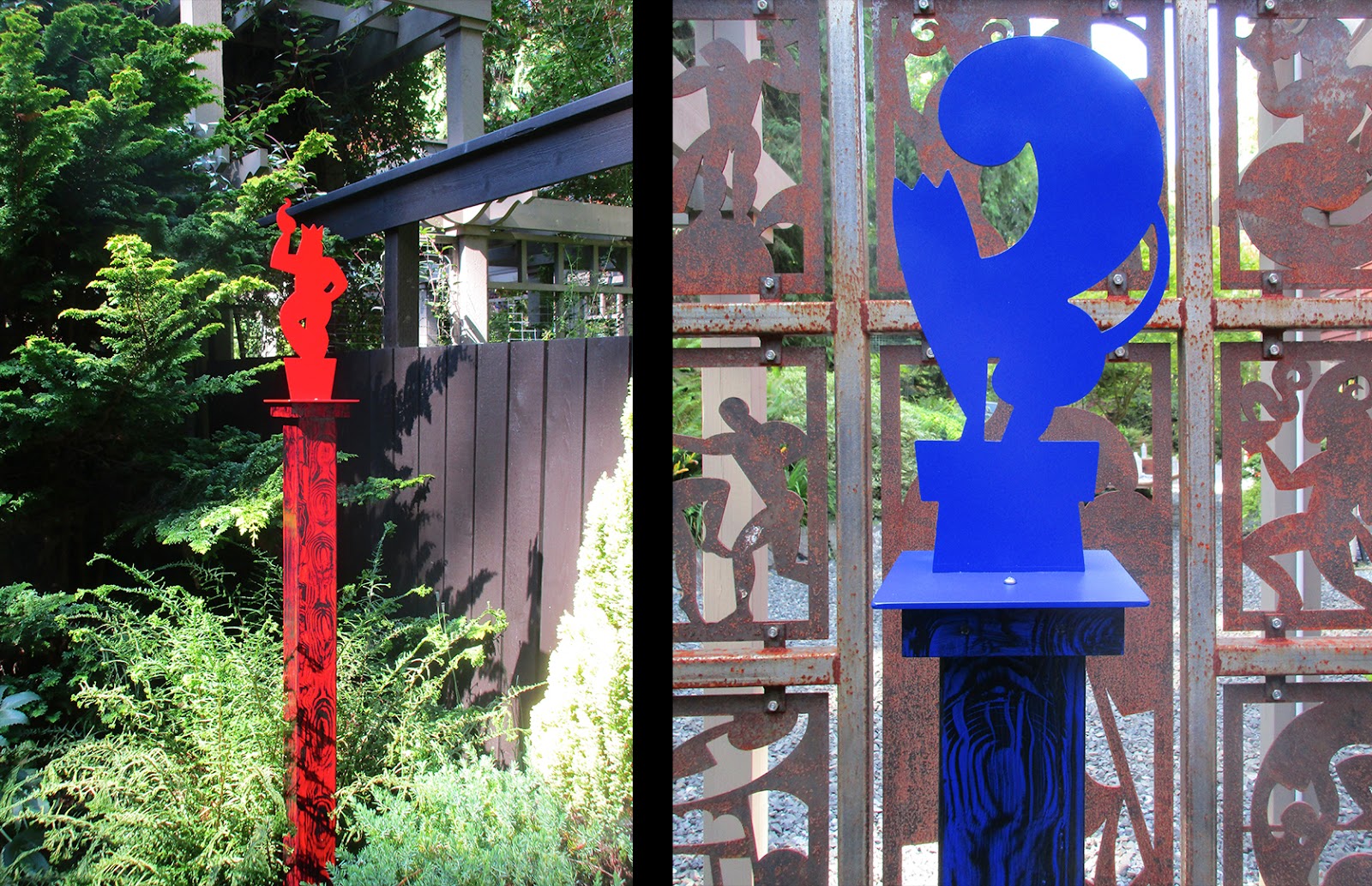 Brian Fisher Print Paint And Assemblage Blog Viva Garden Totems