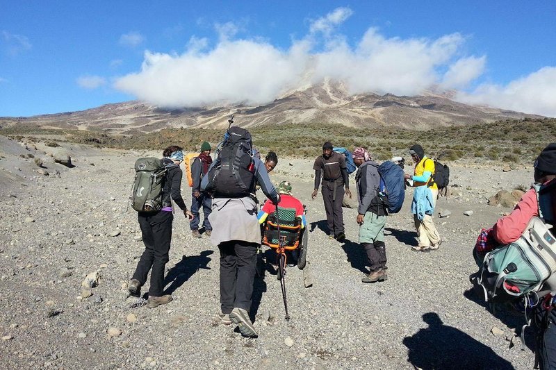 kilimanjaro phipps aaron climb towards head team