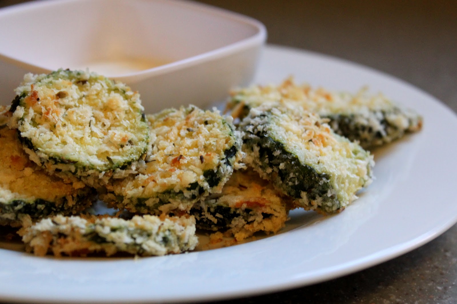 Baked Breaded Zucchini - The Cottage Mama