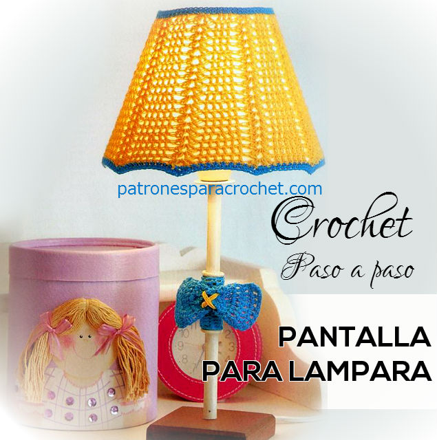 Discriminación sexual Injerto puñetazo Pantalla para lámpara al crochet / Paso a paso