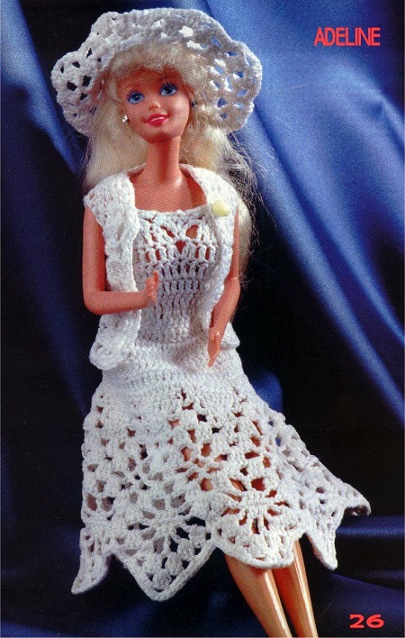 Barbie Crochê Miniaturas Artesanato e Coisas Mais: Blusa, Saia e Bolero de  Crochê Para B…