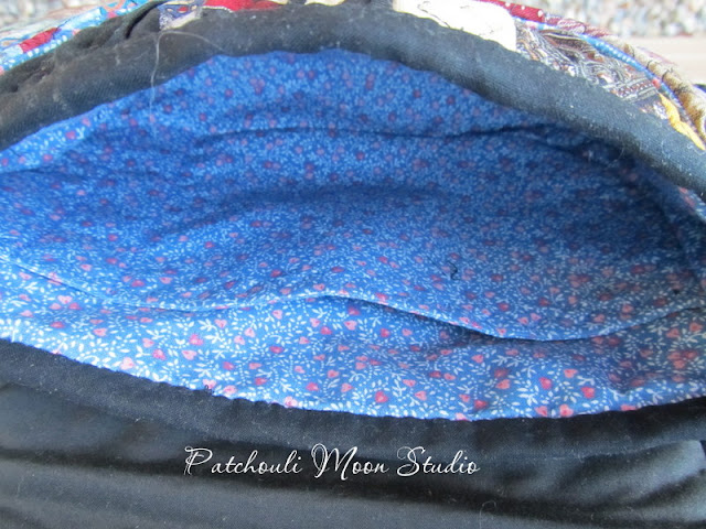 Patchouli Moon Studio~Mini Saddle Bag made from neckties