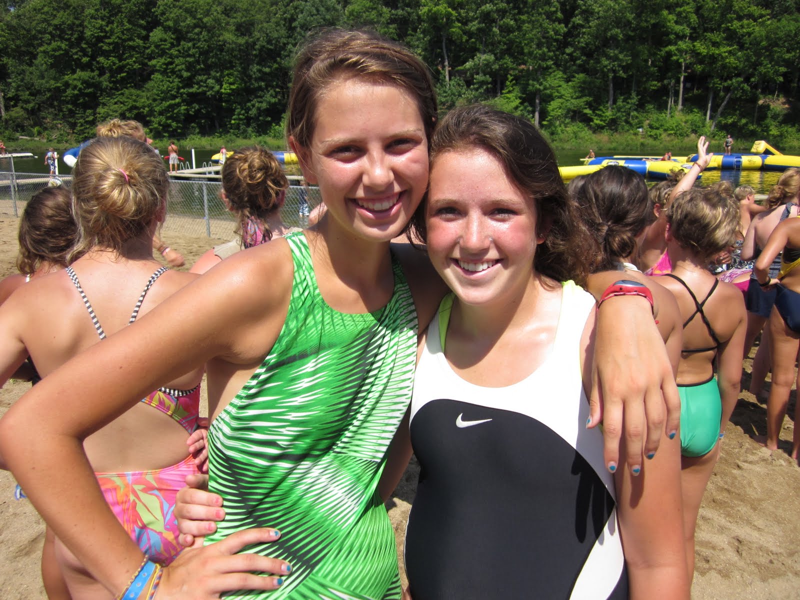 Overlap: CILT girls and beach balls
