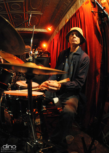 Johnny Vidacovich drums at the Maple Leaf