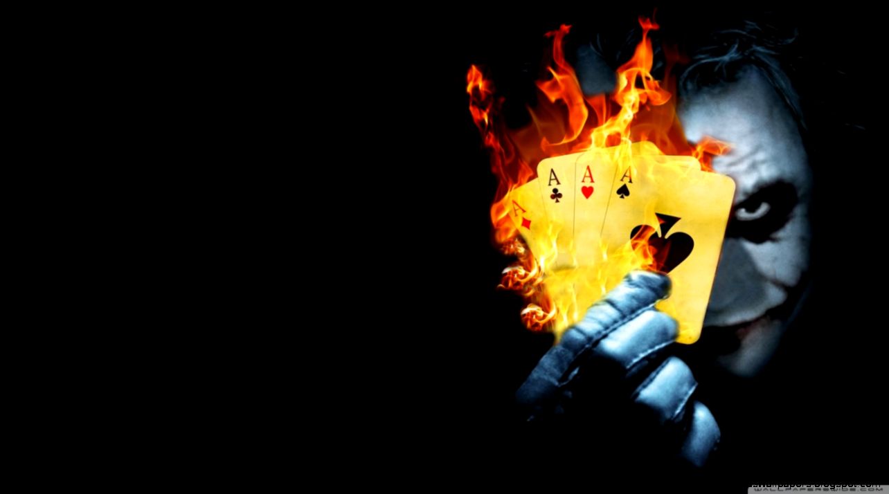 Burning Poker Joker HD desktop wallpaper  High Definition