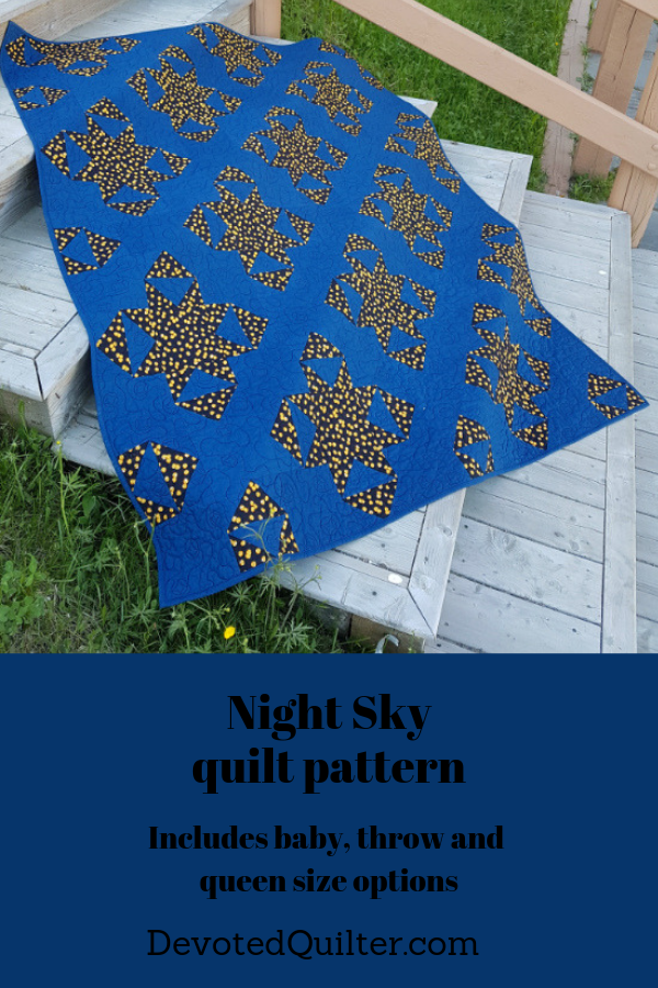 Night Sky quilt pattern | DevotedQuilter.com