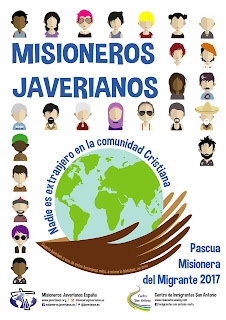 Cartel anunciando la Pascua misionera del Migrante 2017 Misioneros, javerianos, pascua, migrante