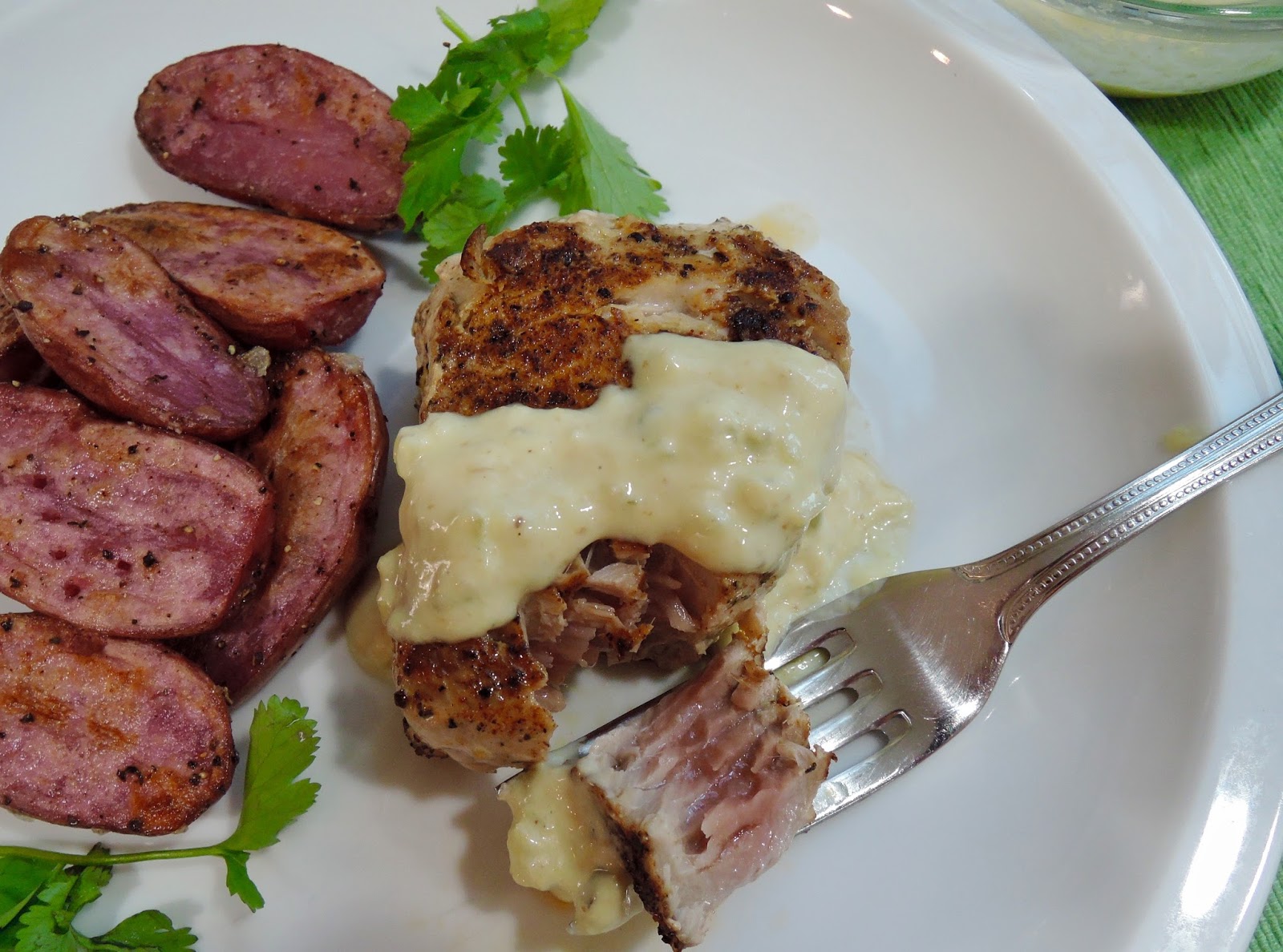The Briny Lemon Blackened Tuna Steaks with Horseradish Tartar Sauce