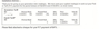 new rate Feed in Tariff rates (FIT) from 1st April 2013 