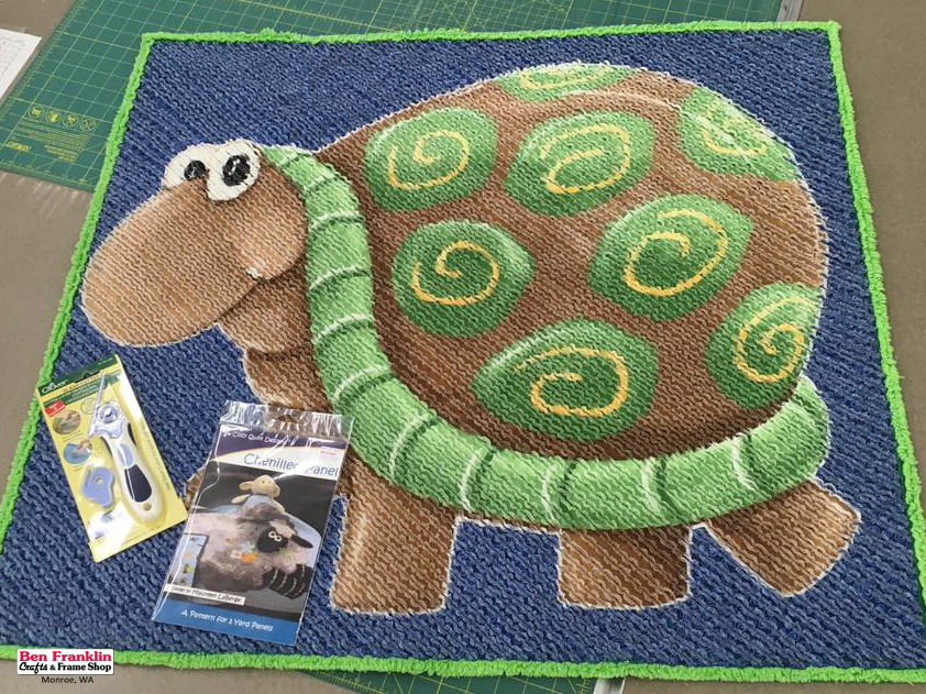 Ben Franklin Crafts and Frame Shop, Monroe, WA Chenilled Panel Baby