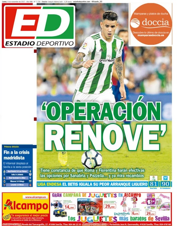 Betis, Estadio Deportivo: "Operación renove"
