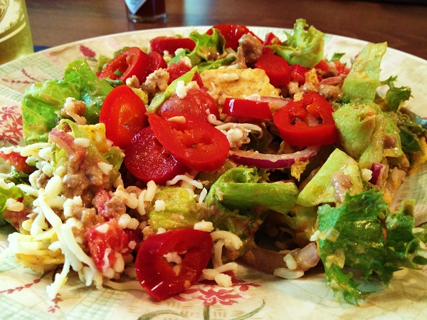 Tavallinen ruokablogi: Texmex-salaatti