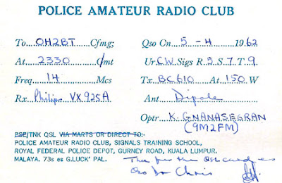 9m2ar_b Sejarah Radio Amatur Di Malaysia Melalui Kad QSL