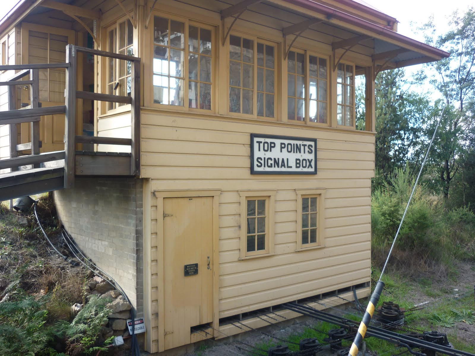Sydney Australia Signal Box at Top Points on Zig Zag Railway
