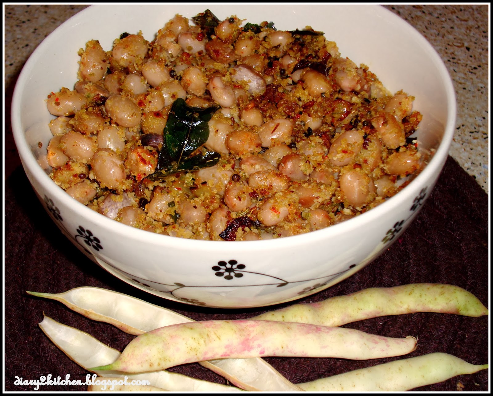 From Bessie's Recipe Diary to the Kitchen... Butter Beans Kootu