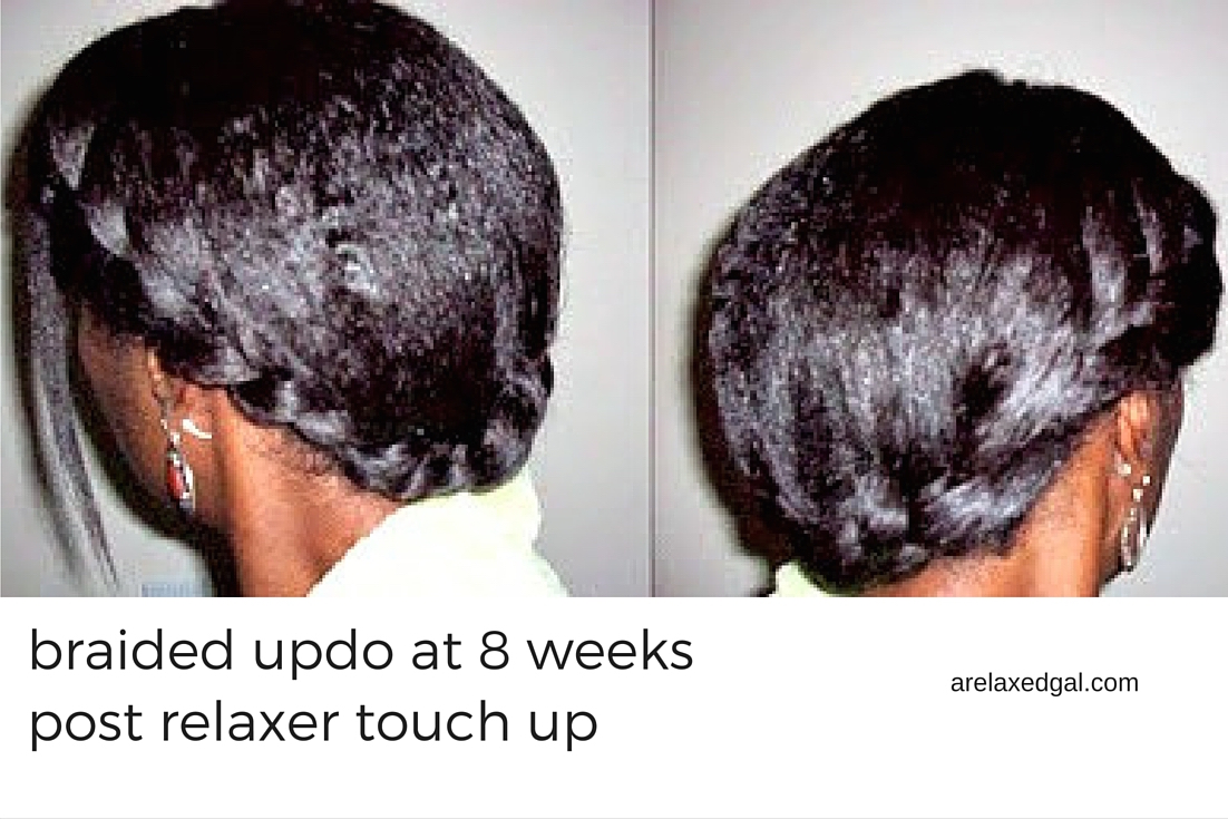 Relaxed hair wash day. 8 Wks post relaxer touch up: Maintaining a moisture and protein balance | arelaxedgal.com