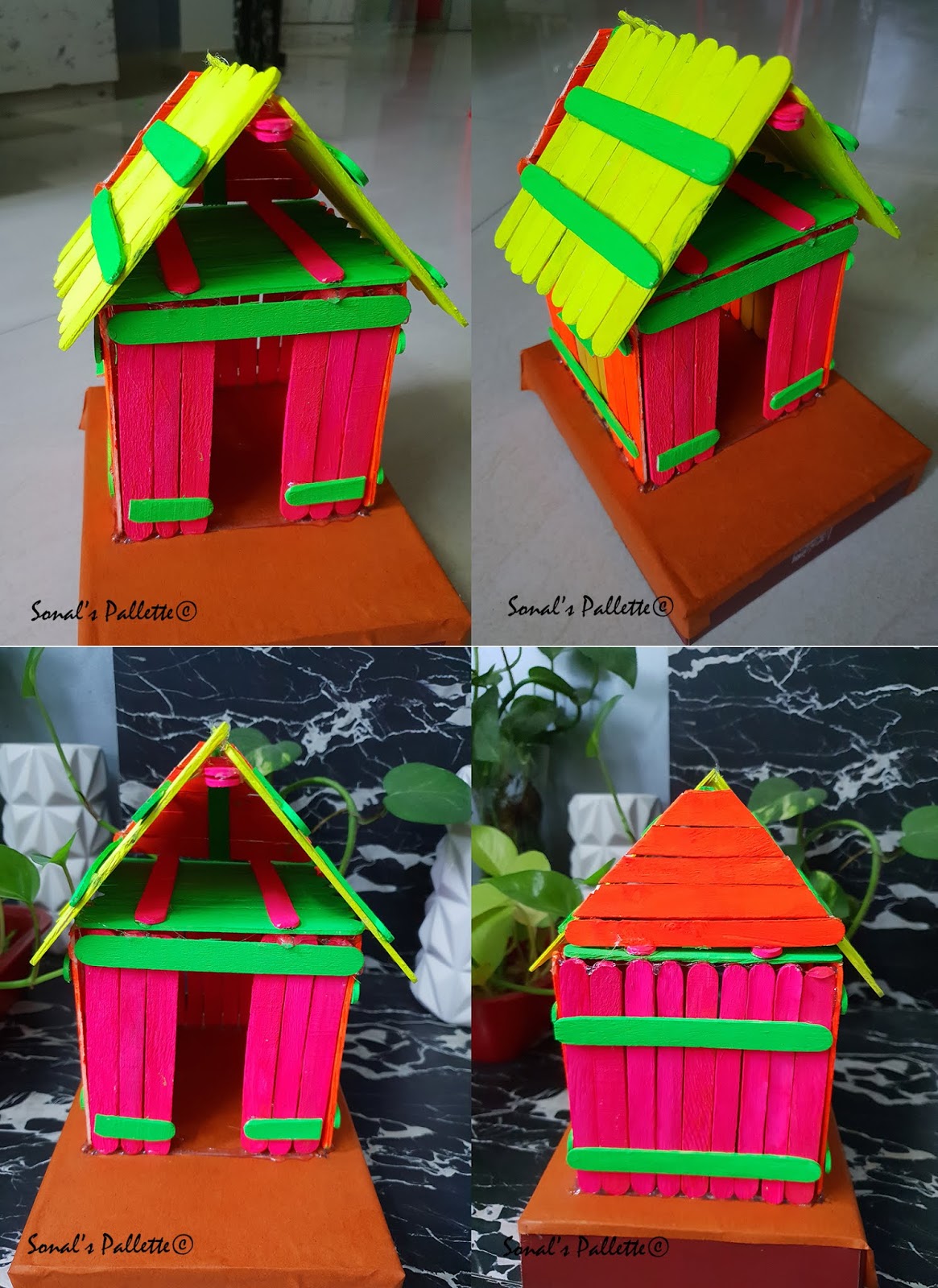 Sonal's Pallette IceCream Stick House