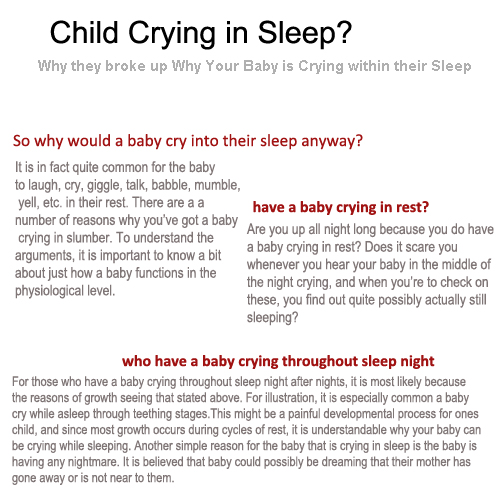 kids crying child crying in sleep