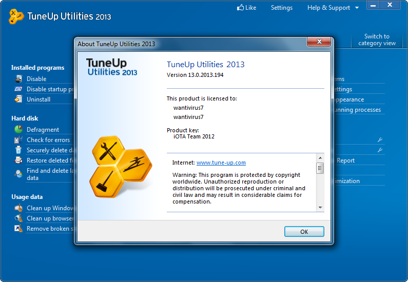 Tuneup Utilities 2013 Full Version Free Download With Serial Key
