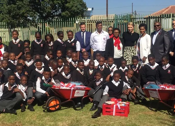 Princess Charlene of Monaco is currently in South Africa for a 5th day visit in connection with the South African Red Cross Society