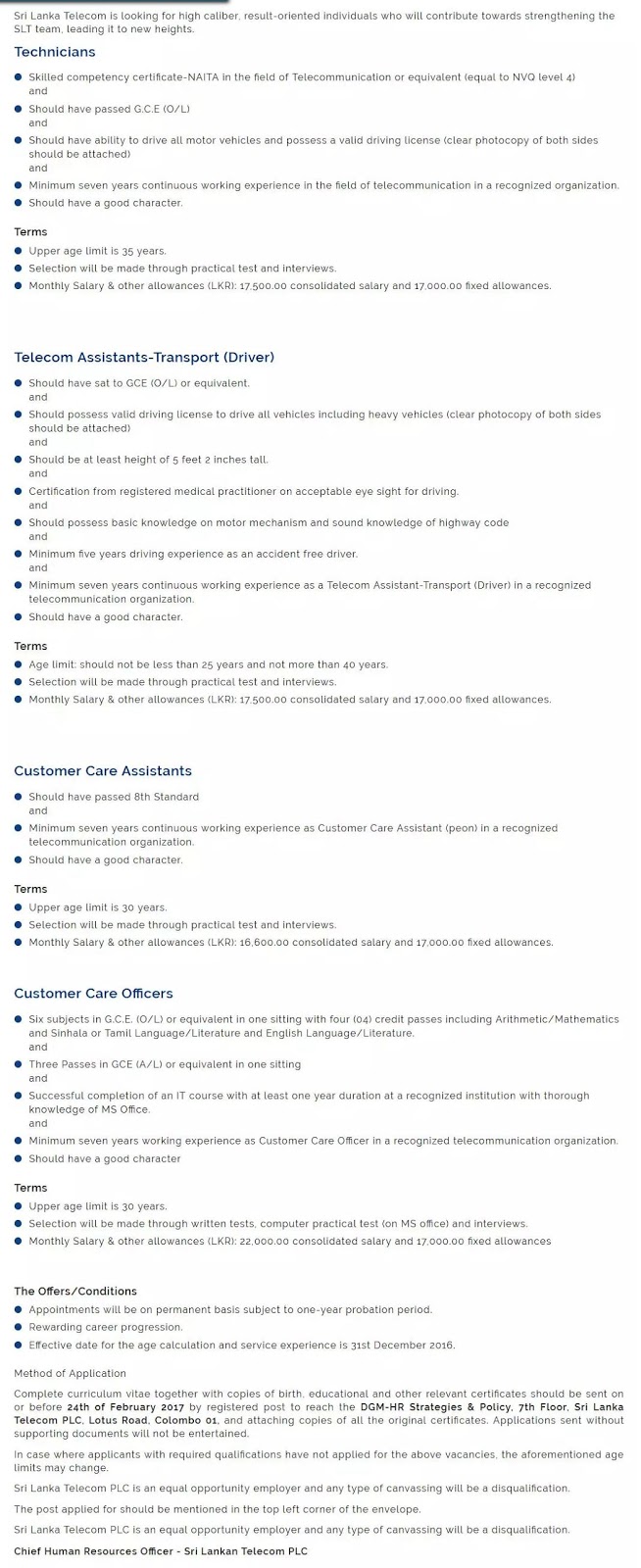 Slt Vacancies Government Jobs Government Gazette Government Exam Slt Vacancies Government Jobs Government Gazette Government Exam