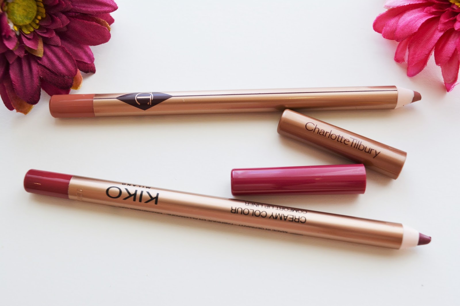 Kiko Creamy Colour Confort Lip Liner Review + Swatches Pink Ivory