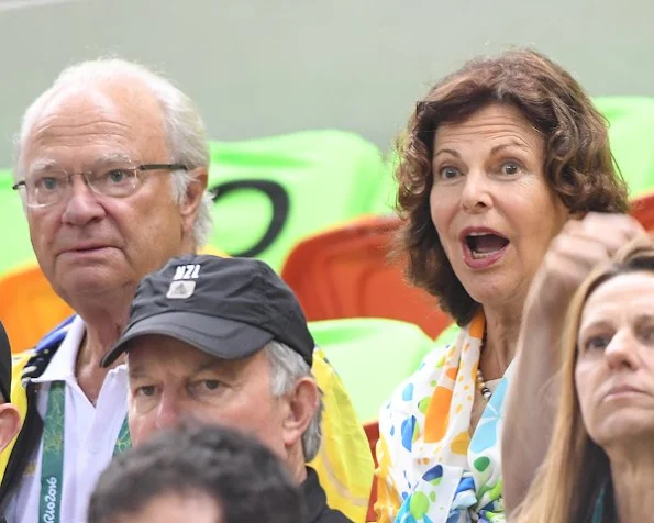 King Carl Gustaf and his wife Queen Silvia arrived in Rio de Janeiro  for the 2016 Summer Olympics. Princess Madeleine